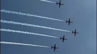 Pilot’s rehearsal for 54th victory day flypast part-1