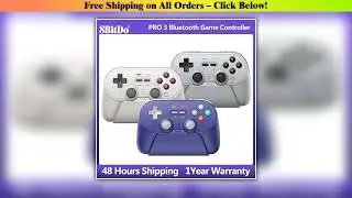 8BitDo Pro 3 Bluetooth Game Controller  Wireless Gamepad with TMR Joysticks for NS Nintendo Switch