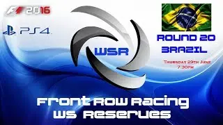 Front Row Racing World Series Reserves round 20 Brazil F1 2016