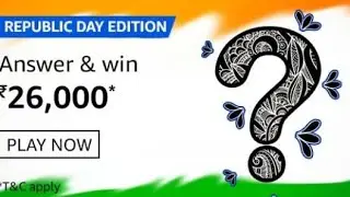 Amazon Quiz Answer | Win 26,000$ Amazon Pay Balance | 25 January 2021