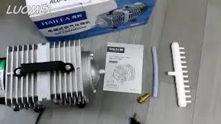 Hailea air compressor ACO 009 electromagnetic air pump test video