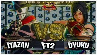 SFV CE 🔥Itazan (G) vs Dyuku (Karin) 🔥Fighting Games Replays🔥