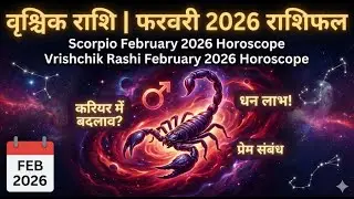 वृश्चिक राशि फरवरी 2026 राशिफल | Scorpio February 2026 Horoscope | Vrishchik February 2026 Horoscope