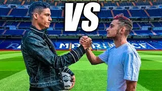 RAPHAEL VARANE VS DELANTERO09 - Retos de F&uacute;tbol ft. Real Madrid CF