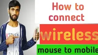 How to connect wireless mouse to mobilel#wirelessmouse#wirelessmouse ko mobile se connect kese kre#