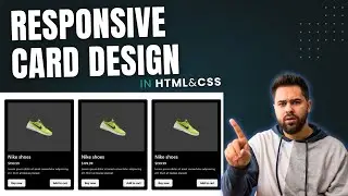 How to Create Responsive Card Design in HTML & CSS | Modern CSS Cards Tutorial