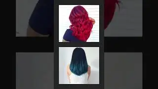 ❤️RED VS BLUE💙 || DRESS 👗, NAILS 💅, HAIR || #SHORTS