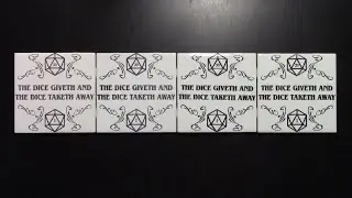 A repeat dice coaster for a friend.  Which methods works best?