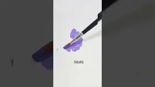 Simple purple flower drawing💜🌸#satisfyingcolormixing #paintmixing #Shortsvideo#drawingvideos