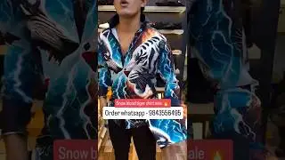 🔥Imported Snow cold Tiger shirt available.Order on whatsApp (9843556495) /check Insta.Dm for order