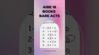New Bare acts without Comments for AIBE 16 exam | Link in bio & comments | AIBE 16 bare acts #shorts