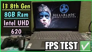 Hellblade Senua's Sacrifice Game Tested on Low end pc|i3 8GB Ram & Intel UHD 620|Fps Test 😇|