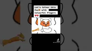 Coloring video for kids how to draw fox for children |Colourful Fingers #howtodraw #colouring #kids