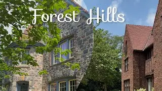 Walking through a beautiful neighborhood in Queens - NY -Forest Hills
