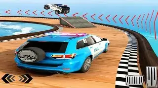 Police Prado Car Stunt - Mega Ramp Stunts 3D -  Android GamePlay