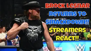 Streamers React! Brock Lesnar returns to Smackdown! #wwe #smackdown #brocklesnar