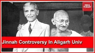 Jinnah Controversy Back In Aligarh Uni After Jinnah-Gandhi Photos Put Up