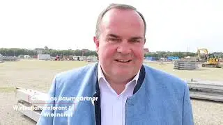 Offizieller Start des Oktoberfest-Aufbaus am 10.07.2023 - Zutritt zur Baustelle ist nun abgeriegelt