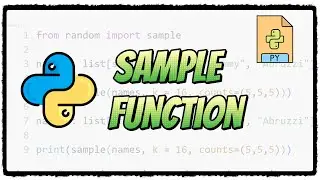 Sample Random Function in Python