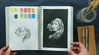 Inktober 2019 Flip Through + Mossery Sketchbook Review
