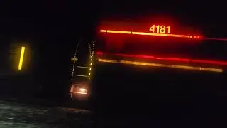CPKC Industrial Ballast Train Cason, TX December 17, 2025 6:14PM HORN SHOW!!!!