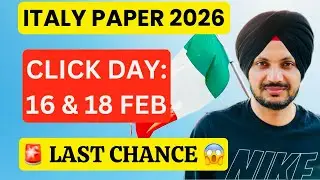 🇮🇹 Italy Click Day 2026 🚨 16 & 18 Feb | Non-Seasonal Quota Last Chance 😱