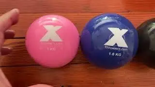 Indoor Discus Balls: train technique, speed, strength movements:  