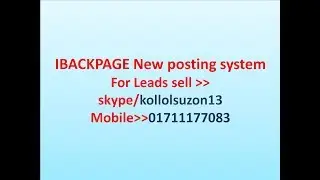 IBACKPAGE POSTING SYSTEM