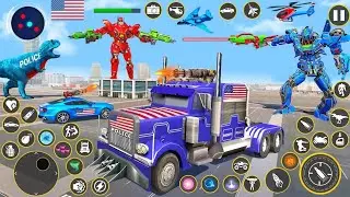 Army Tank bus car jet transformation Robot Game 2025 /  Military Robot Tank - Android gameplay
