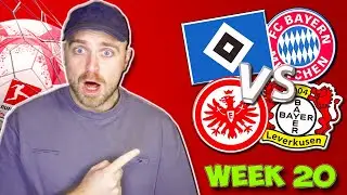 BUNDESLIGA WEEK 20 PREDICTIONS & TIPS | BAYERN MUNICH TRAVEL TO HAMBURG & FRANKFURT HOST LEVERKUSEN!