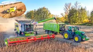 Nov&yacute; John Deere 6R 250 + Krampe RamBody |Sklizeň S&oacute;ji 2025 | Claas Lexion 7700 & 7500 TT | Žně 2025