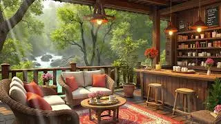 Morning Riverside Spring Jazz 🌿 Warm Coffee Instrumental Music for Focus, Work & Peaceful Energy