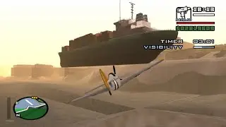 GTA San Andreas - N.O.E with No Water (mod) - Airstrip mission 2