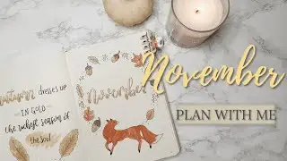 PLAN WITH ME | November 2020 Bullet Journal Setup | Fox theme