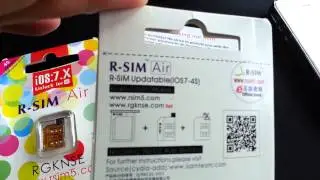 Unboxing My Genuine R-sim Unlock Sim Card IOS:7.0X Rsim Air For Apple iPhone 4S off ebay $8.99