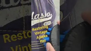 Alaska Hat Cleaning #restoration #diy