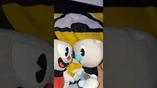 mugman gets luigi treatment😔 #cuphead #cupheadplush #cupheadandmugman #mugman