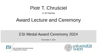 ESI Medal Award Ceremony 2024 - Opening