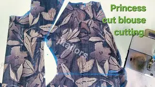 Princess cut blouse cutting #jltailors #sewingtutorial #trending #tailoring #new #latest #blouse. 