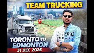 New Year&rsquo;s Eve on the Road 🚛 | Toronto ton Edmonton Team Trucking