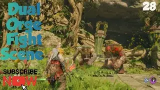 God Of War Ragnarok The Double Orges Boss Fight In Jungle Region Vanaheim