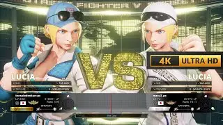 LUCIA (Warlord) VS LUCIA (Master) | Street Fighter V CE | 4K60Fps Gameplay