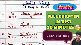 L&rsquo;Hospital Rule Tricks | Solve Limits Fast | MH-CET Maths Shortcut | Top Marks Strategy