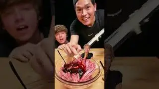 Reaction video to cooking and eating raw meat 🥩 #reaction #reactionvideo #asmr #cooking #meat