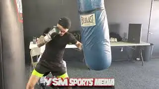 Joshafat Ortiz CHOPS down that Heavybag with Extreme Prejudice!!!!