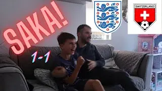 MY REACTION TO SAKA SCORING FOR ENGLAND AGAINST SWITZERLAND! EURO 2024