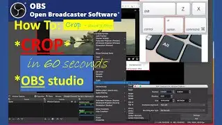➤OBS~ *CROP with ALT key in OBS Studio (Open Broadcaster Software) #obs #videoediting