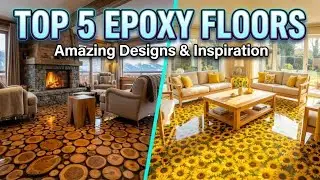 Top 5 Most Stunning Epoxy Floor Interior Designs | Timelapse Epoxy Resin Floor Trend