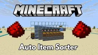 SIMPLE 1.21.9 AUTOMATIC ITEM SORTER in Minecraft Java Edition