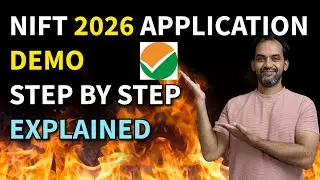 NIFT 2026 Application Demo | Step by step explained 🔴